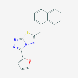 3-(2-Furyl)-6-(1-naphthylmethyl)[1,2,4]triazolo[3,4-b][1,3,4]thiadiazole