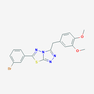 6-(3-Bromophenyl)-3-(3,4-dimethoxybenzyl)[1,2,4]triazolo[3,4-b][1,3,4]thiadiazole