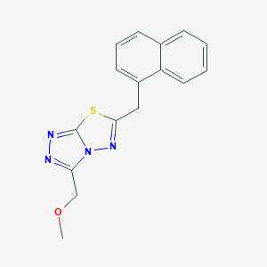 3-(Methoxymethyl)-6-(naphthalen-1-ylmethyl)[1,2,4]triazolo[3,4-b][1,3,4]thiadiazole