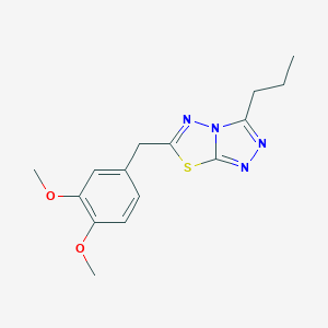 6-(3,4-Dimethoxybenzyl)-3-propyl[1,2,4]triazolo[3,4-b][1,3,4]thiadiazole