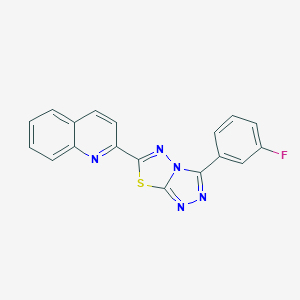 B362170 2-[3-(3-Fluorophenyl)[1,2,4]triazolo[3,4-b][1,3,4]thiadiazol-6-yl]quinoline CAS No. 929857-85-2