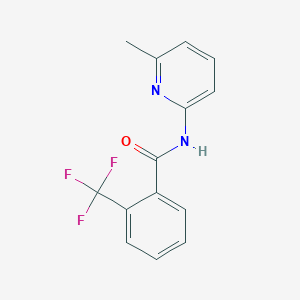 molecular formula C14H11F3N2O B362186 N-(6-methyl-2-pyridinyl)-2-(trifluoromethyl)benzamide CAS No. 931603-80-4