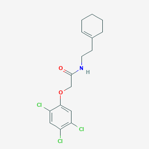 molecular formula C16H18Cl3NO2 B3622163 N-[2-(1-cyclohexen-1-yl)ethyl]-2-(2,4,5-trichlorophenoxy)acetamide 