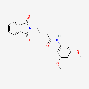 molecular formula C20H20N2O5 B3622304 N-(3,5-dimethoxyphenyl)-4-(1,3-dioxo-1,3-dihydro-2H-isoindol-2-yl)butanamide 