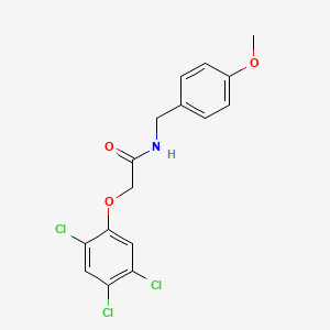 molecular formula C16H14Cl3NO3 B3622358 N-(4-methoxybenzyl)-2-(2,4,5-trichlorophenoxy)acetamide 