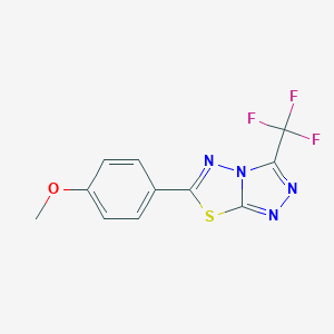 6-(4-Methoxyphenyl)-3-(trifluoromethyl)[1,2,4]triazolo[3,4-b][1,3,4]thiadiazole