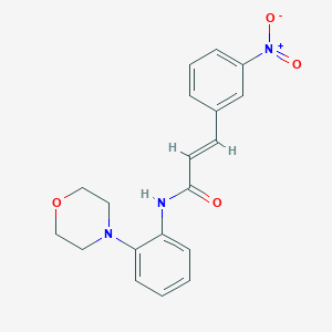 molecular formula C19H19N3O4 B3623157 N-[2-(4-morpholinyl)phenyl]-3-(3-nitrophenyl)acrylamide 