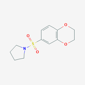 1-(2,3-Dihydro-1,4-benzodioxin-6-ylsulfonyl)pyrrolidine