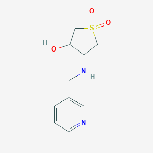 molecular formula C10H14N2O3S B362321 3-Hydroxy-4-((pyridin-3-ylmethyl)amino)tetrahydrothiophene 1,1-dioxide CAS No. 453577-52-1