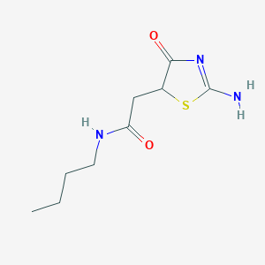 molecular formula C9H15N3O2S B362374 N-butyl-2-(2-imino-4-oxo-1,3-thiazolidin-5-yl)acetamide CAS No. 99063-88-4