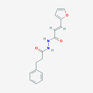 (2E)-3-(furan-2-yl)-N'-(3-phenylpropanoyl)prop-2-enehydrazide
