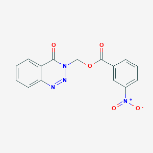 (4-oxo-1,2,3-benzotriazin-3(4H)-yl)methyl 3-nitrobenzoate