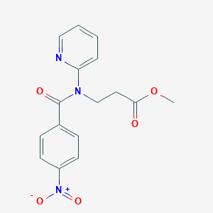 Methyl 3-[(4-nitrobenzoyl)(2-pyridinyl)amino]propanoate