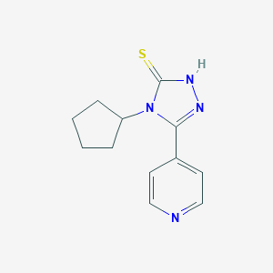 4-cyclopentyl-5-(pyridin-4-yl)-4H-1,2,4-triazole-3-thiol