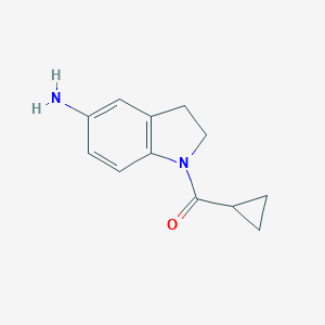 molecular formula C12H14N2O B362562 (5-Aminoindolin-1-yl)(cyclopropyl)methanone CAS No. 927996-72-3