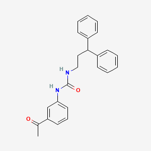 molecular formula C24H24N2O2 B3625903 1-(3-Acetylphenyl)-3-(3,3-diphenylpropyl)urea 