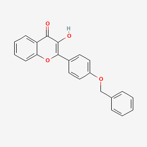 molecular formula C22H16O4 B3626002 2-[4-(benzyloxy)phenyl]-3-hydroxy-4H-chromen-4-one CAS No. 102468-65-5