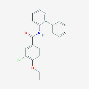 molecular formula C21H18ClNO2 B3626138 N-2-biphenylyl-3-chloro-4-ethoxybenzamide 