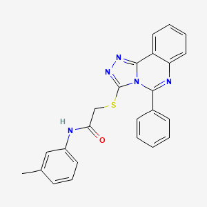 molecular formula C24H19N5OS B3626795 N-(3-methylphenyl)-2-[(5-phenyl[1,2,4]triazolo[4,3-c]quinazolin-3-yl)thio]acetamide 