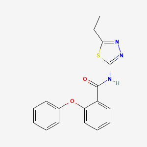 molecular formula C17H15N3O2S B3626984 N-(5-ethyl-1,3,4-thiadiazol-2-yl)-2-phenoxybenzamide 