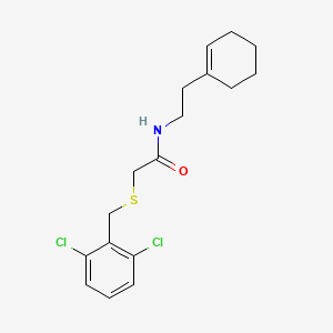 molecular formula C17H21Cl2NOS B3627176 N-[2-(1-cyclohexen-1-yl)ethyl]-2-[(2,6-dichlorobenzyl)thio]acetamide 