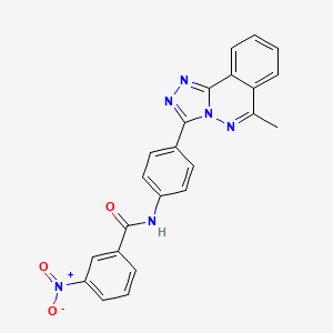 molecular formula C23H16N6O3 B3627349 N-(4-{6-METHYL-[1,2,4]TRIAZOLO[3,4-A]PHTHALAZIN-3-YL}PHENYL)-3-NITROBENZAMIDE 