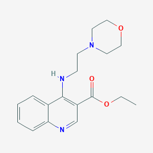 molecular formula C18H23N3O3 B362748 Ethyl 4-(2-morpholin-4-ylethylamino)quinoline-3-carboxylate CAS No. 307535-83-7