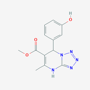 molecular formula C13H13N5O3 B362758 Methyl 7-(3-hydroxyphenyl)-5-methyl-4,7-dihydrotetrazolo[1,5-a]pyrimidine-6-carboxylate CAS No. 457951-26-7