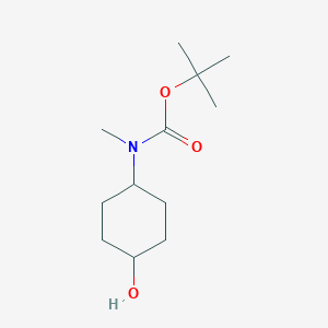 molecular formula C12H23NO3 B036276 4-(N-Boc-N-甲基氨基)环己醇 CAS No. 1256633-24-5