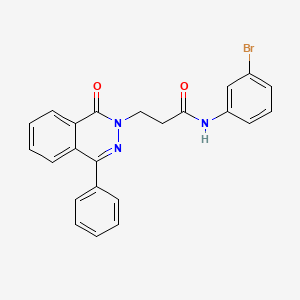 molecular formula C23H18BrN3O2 B3627712 N-(3-BROMOPHENYL)-3-(1-OXO-4-PHENYL-1,2-DIHYDROPHTHALAZIN-2-YL)PROPANAMIDE 