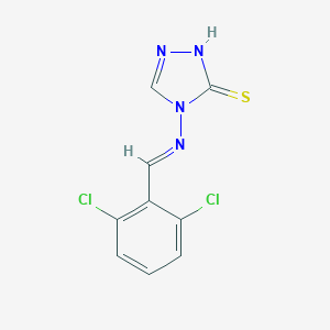 B362777 4-[(2,6-dichlorobenzylidene)amino]-2,4-dihydro-3H-1,2,4-triazole-3-thione CAS No. 466656-19-9