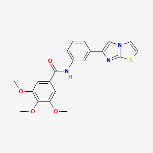 molecular formula C21H19N3O4S B3627863 N-(3-imidazo[2,1-b][1,3]thiazol-6-ylphenyl)-3,4,5-trimethoxybenzamide 