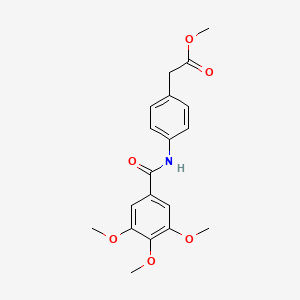 molecular formula C19H21NO6 B3627886 methyl {4-[(3,4,5-trimethoxybenzoyl)amino]phenyl}acetate 