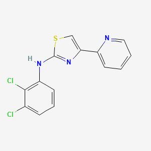 molecular formula C14H9Cl2N3S B3628008 N-(2,3-dichlorophenyl)-4-pyridin-2-yl-1,3-thiazol-2-amine 