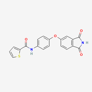 molecular formula C19H12N2O4S B3628103 N-[4-[(2,3-Dihydro-1,3-dioxo-1H-isoindol-5-yl)oxy]phenyl]-2-thiophenecarboxamide 