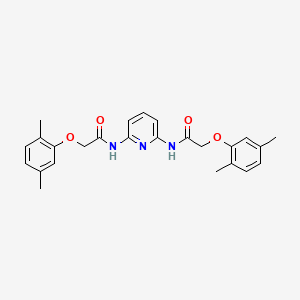molecular formula C25H27N3O4 B3628110 N,N'-2,6-pyridinediylbis[2-(2,5-dimethylphenoxy)acetamide] 