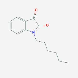 molecular formula C14H17NO2 B362819 1-Hexylindole-2,3-dione CAS No. 56932-61-7