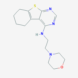 molecular formula C16H22N4OS B362828 N-(2-morpholin-4-ylethyl)-5,6,7,8-tetrahydro-[1]benzothiolo[2,3-d]pyrimidin-4-amine 