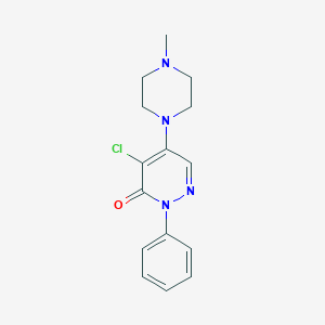 molecular formula C15H17ClN4O B362848 4-chloro-5-(4-methylpiperazin-1-yl)-2-phenylpyridazin-3(2H)-one CAS No. 302803-63-0
