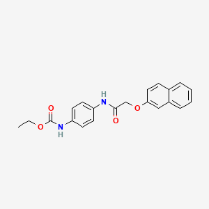molecular formula C21H20N2O4 B3629359 ethyl (4-{[(2-naphthyloxy)acetyl]amino}phenyl)carbamate 