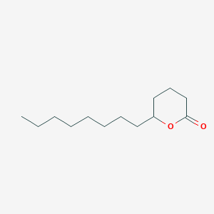 molecular formula C13H24O2 B036294 6-Octyltetrahydro-2H-pyran-2-one CAS No. 7370-92-5