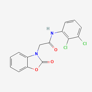 molecular formula C15H10Cl2N2O3 B3629876 N-(2,3-dichlorophenyl)-2-(2-oxo-1,3-benzoxazol-3(2H)-yl)acetamide 