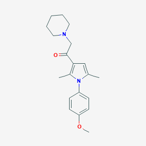 molecular formula C20H26N2O2 B363061 1-[1-(4-Methoxyphenyl)-2,5-dimethylpyrrol-3-yl]-2-piperidin-1-ylethanone 
