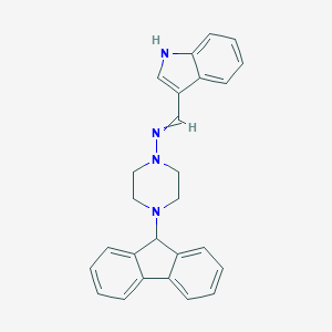 B363153 4-(9H-fluoren-9-yl)-N-(1H-indol-3-ylmethylene)-1-piperazinamine CAS No. 380454-63-7