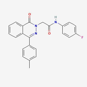 molecular formula C23H18FN3O2 B3632931 N-(4-FLUOROPHENYL)-2-[4-(4-METHYLPHENYL)-1-OXO-1,2-DIHYDROPHTHALAZIN-2-YL]ACETAMIDE 