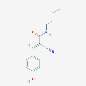 (2E)-N-butyl-2-cyano-3-(4-hydroxyphenyl)prop-2-enamide