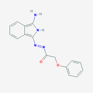 N'-(3-amino-1H-isoindol-1-ylidene)-2-phenoxyacetohydrazide