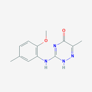 3-(2-methoxy-5-methylanilino)-6-methyl-1,2,4-triazin-5(4H)-one