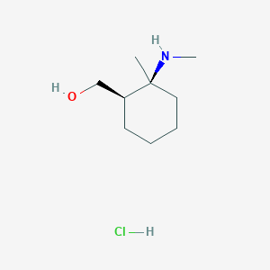 molecular formula C9H20ClNO B036339 cis-(2-Methyl-2-methylamino-cyclohexyl)-methanol hydrochloride CAS No. 1212377-79-1