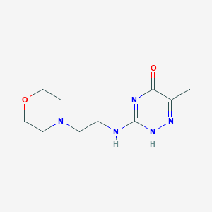 6-methyl-3-((2-morpholinoethyl)amino)-1,2,4-triazin-5(4H)-one